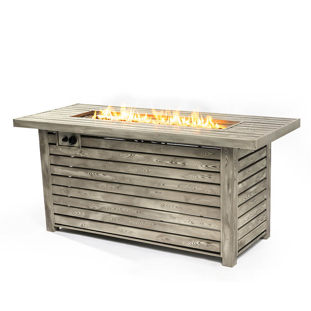 AJ Enjoy 54'' Rectangular Propane/Natural Gas Fire Pit Table