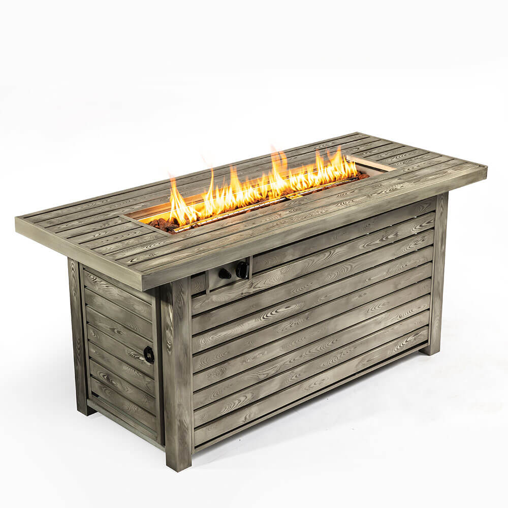 AJ Enjoy 54'' Rectangular Propane/Natural Gas Fire Pit Table