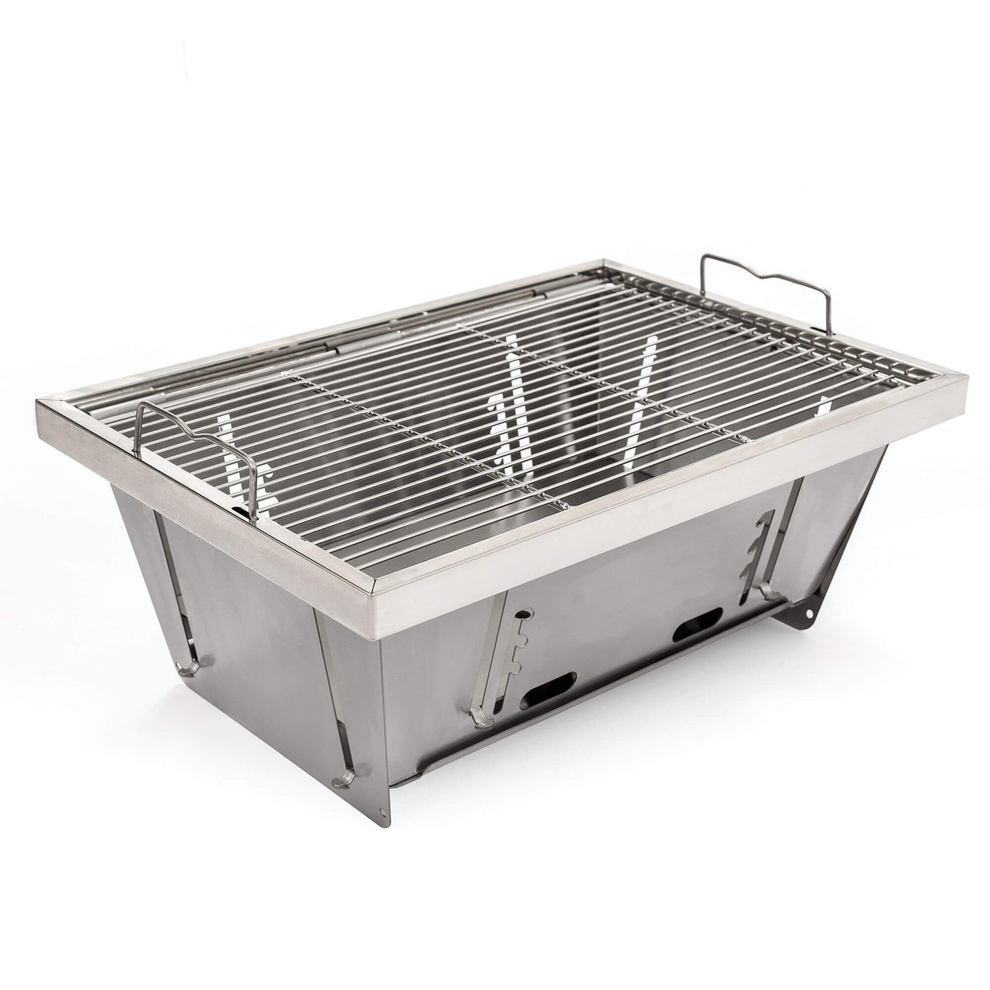 AJ Enjoy 14 Inch Rectangular Portable Mini Charcoal Grill 