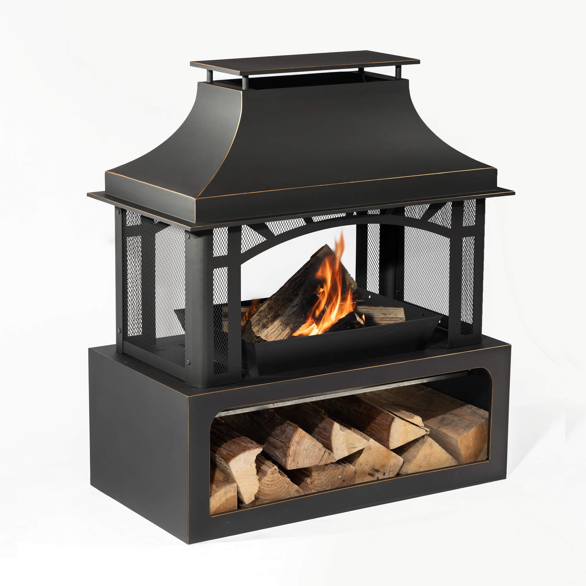 40'' Outdoor Wood-burning Fireplace